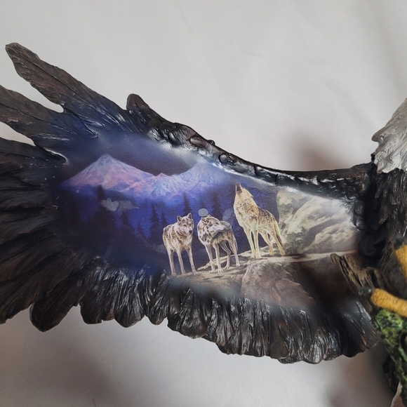 Bradford Exchange Eagle Wall Hanging Mystic Guardians by Robin Koni 2005 - Picture 3 of 13